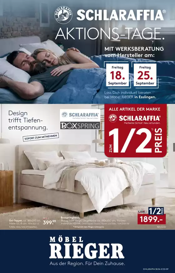 Möbel Rieger Prospekt in Dallgow-Döberitz | Unsere besten Deals für Sie | 2026-09-18T00:00:00.000Z - 2026-09-25T00:00:00.000Z