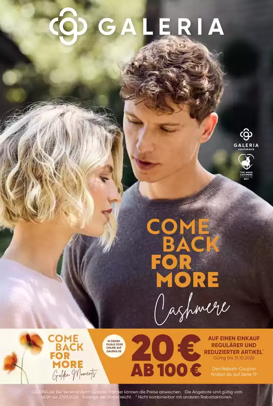 Galeria Karstadt Kaufhof Katalog | Galeria Karstadt Kaufhof Angebote | 2026-09-16T00:00:00.000Z - 2026-09-27T00:00:00.000Z