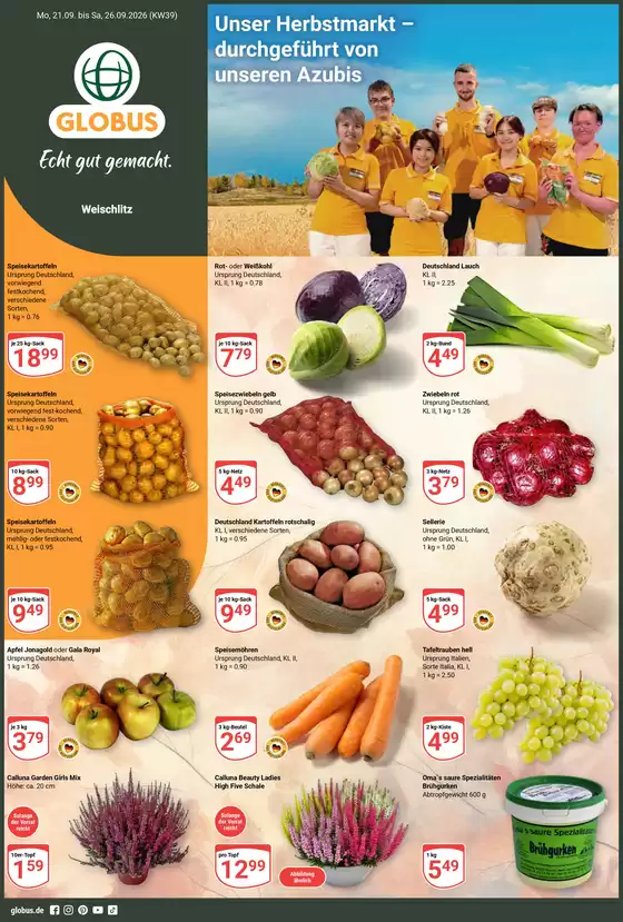 Globus Katalog in Bürgel | Kommende Angebote Weischlitz | 2026-09-21T00:00:00.000Z - 2026-09-26T00:00:00.000Z