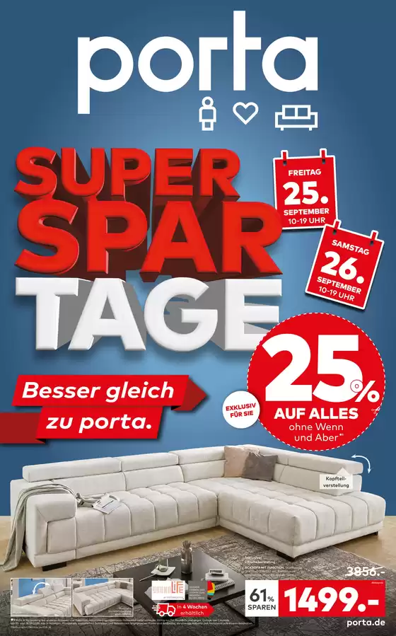 porta Möbel Prospekt in Senftenberg | porta Möbel flugblatt | 2026-09-25T00:00:00.000Z - 2026-09-26T00:00:00.000Z