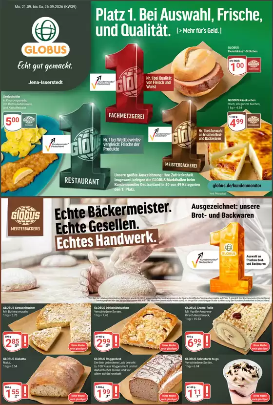 Globus Katalog | Aktuelle Angebote Jena-Isserstedt | 2026-09-21T00:00:00.000Z - 2026-09-26T00:00:00.000Z