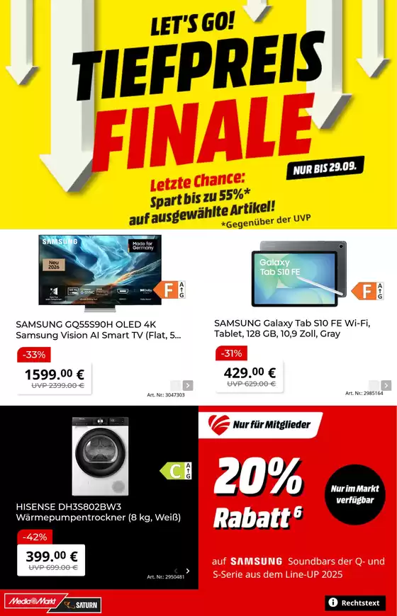 Media Markt Saturn Prospekt | Media Markt flugblatt | 2026-09-22T00:00:00.000Z - 2026-09-29T00:00:00.000Z