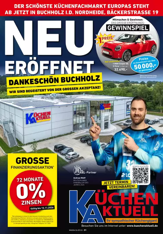 Küchen Aktuell Prospekt in Contwig | DANKESCHÖN BUCHHOLZ WIR SIND BEGEISTERT VON DER GROSSEN AKZEPTANZ | 2026-09-22T00:00:00.000Z - 2026-11-15T00:00:00.000Z