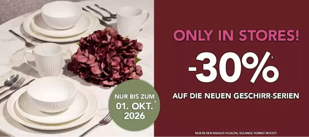 Möbel Rahaus Katalog | Only In Stores -30% | 2026-09-22T00:00:00.000Z - 2026-10-01T00:00:00.000Z