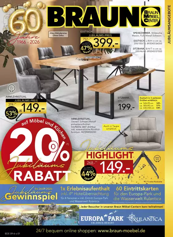 Möbel Braun Katalog | Auf Mobel Und Kuchen 20% Rabatt ` | 2026-09-22T00:00:00.000Z - 2026-09-26T00:00:00.000Z