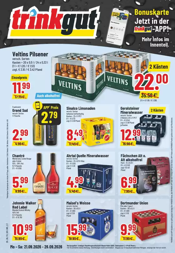 trinkgut Prospekt in Kamenz | trinkgut flugblatt | 2026-09-23T00:00:00.000Z - 2026-09-26T00:00:00.000Z
