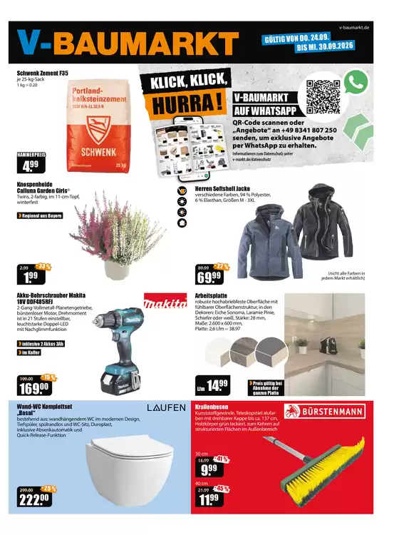 V Baumarkt Katalog | Aktuelle Angebote V Baumarkt | 2026-09-24T00:00:00.000Z - 2026-09-30T00:00:00.000Z