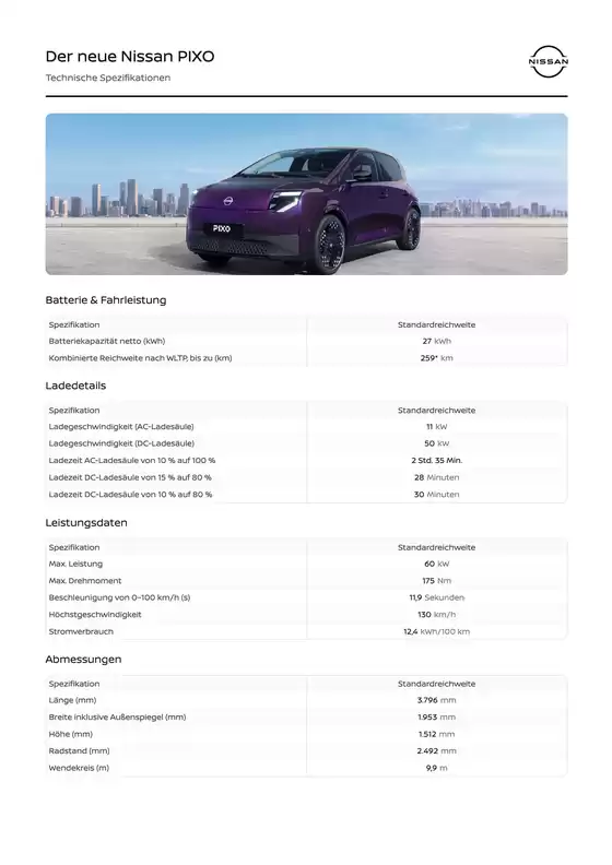 Nissan Prospekt in Lübeck | DE Technische Spezifikationen PIXOv7 | 2026-09-24T00:00:00.000Z - 2027-09-24T00:00:00.000Z