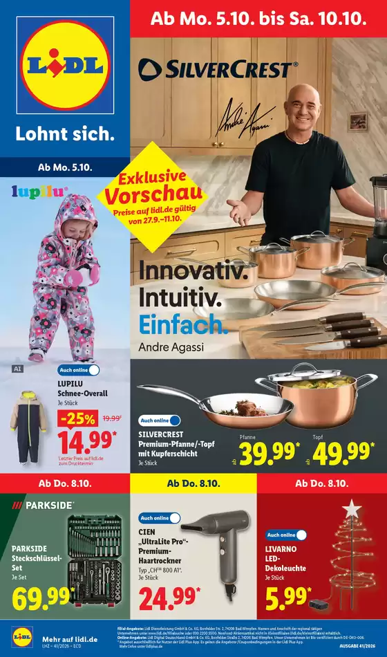 Lidl Katalog | 05.10.2026 10.10.2026 | 2026-10-05T00:00:00.000Z - 2026-10-10T00:00:00.000Z