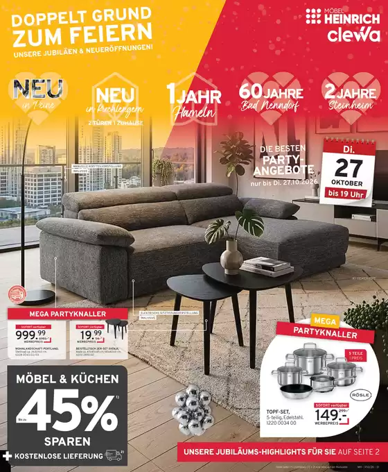 Möbel Heinrich Katalog | Exklusive Schnäppchen | 2026-09-24T00:00:00.000Z - 2026-10-27T00:00:00.000Z