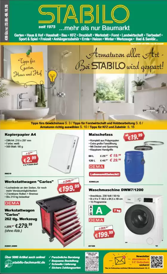 Stabilo Fachmarkt Katalog | Armaruren Aller Art Bei Stabilo Wird Gespart! | 2026-09-25T00:00:00.000Z - 2026-10-06T00:00:00.000Z