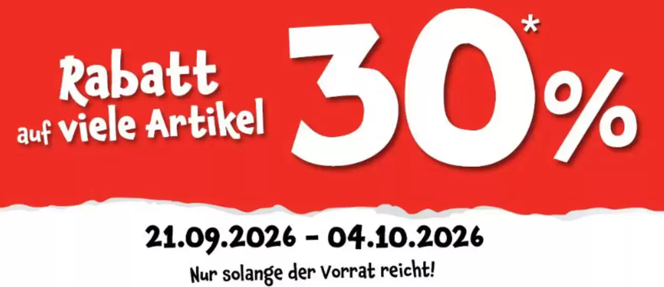 TEDi Prospekt in Bruchhausen-Vilsen (Flecken) | Rabatt Auf Viele Artikel 30% | 2026-09-25T00:00:00.000Z - 2026-10-04T00:00:00.000Z