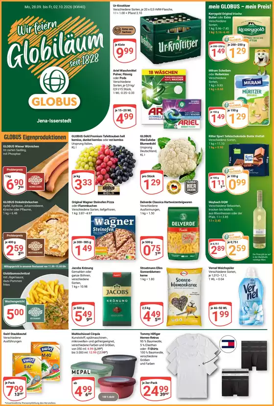 Globus Katalog | Aktuelle Angebote Jena-Isserstedt | 2026-09-28T00:00:00.000Z - 2026-10-02T00:00:00.000Z