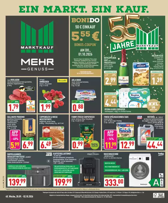 Marktkauf Prospekt in Lübbecke | Top-Deals für alle Kunden | 2026-09-28T00:00:00.000Z - 2026-10-02T00:00:00.000Z