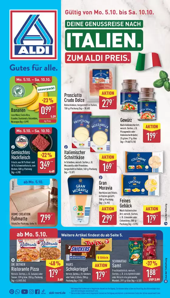 Aldi Nord Reisen Katalog in Gerolstein | Rabatte und Aktionen | 2026-10-05T00:00:00.000Z - 2026-10-10T00:00:00.000Z
