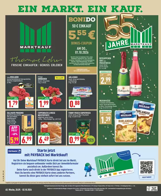 Marktkauf Prospekt | Jetzt sparen mit unseren Deals | 2026-09-28T00:00:00.000Z - 2026-10-02T00:00:00.000Z