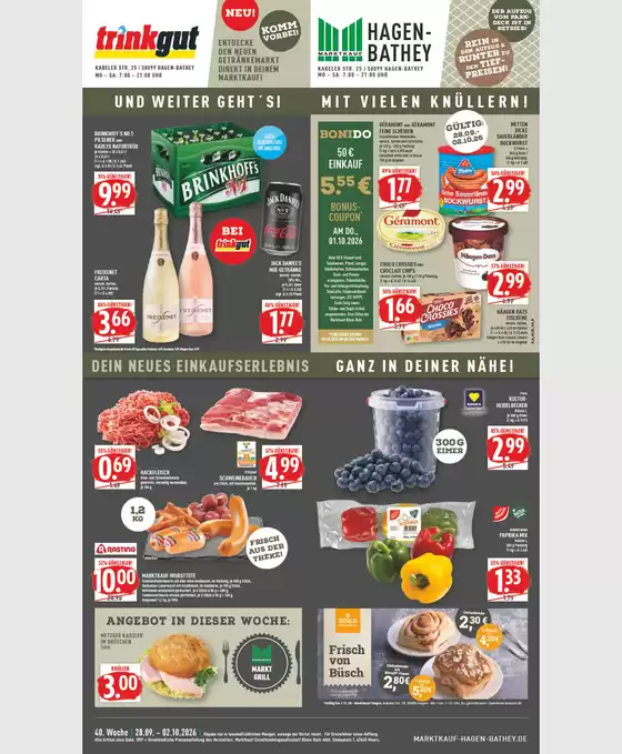Marktkauf Prospekt | Tolles Angebot für Schnäppchenjäger | 2026-09-28T00:00:00.000Z - 2026-10-02T00:00:00.000Z