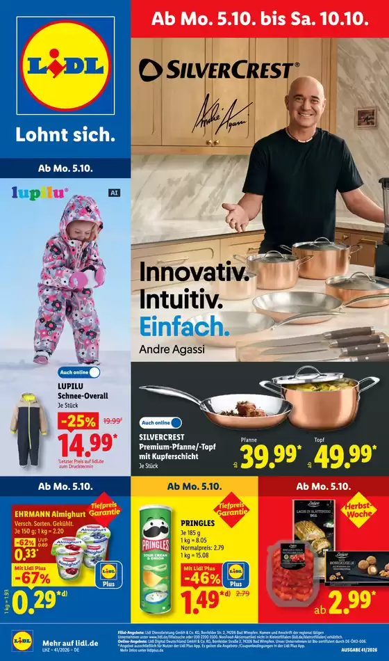 Lidl Prospekt in Oberteuringen | 05.10.2026 10.10.2026 | 2026-10-05T00:00:00.000Z - 2026-10-10T00:00:00.000Z