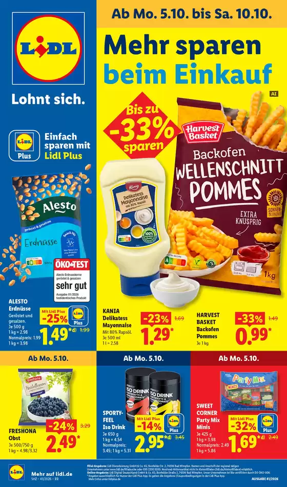 Lidl Prospekt in Georgsmarienhütte | 05.10.2026 10.10.2026 | 2026-10-05T00:00:00.000Z - 2026-10-10T00:00:00.000Z