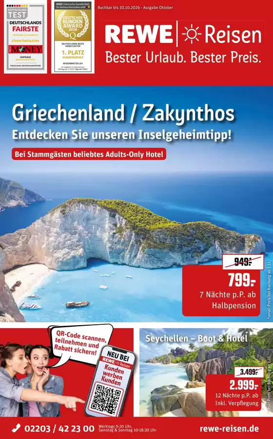 Netto Reisen Prospekt in Hannover | REWE Reisen Prospekt 2026 10 komprimiert | 2026-09-26T00:00:00.000Z - 2026-10-30T00:00:00.000Z