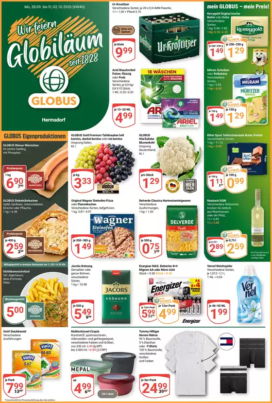 Globus Katalog | Aktuelle Angebote Hermsdorf | 2026-09-28T00:00:00.000Z - 2026-10-02T00:00:00.000Z