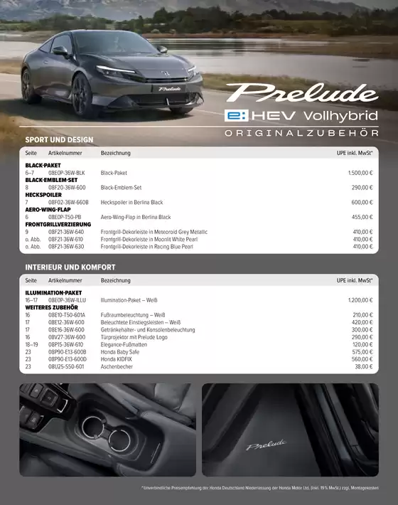 Honda Prospekt in Neustadt in Holstein | Prelude Zubehoer Preise 2609 | 2026-09-28T00:00:00.000Z - 2027-09-28T00:00:00.000Z