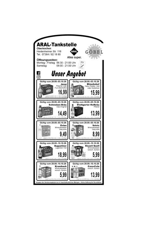 Getränke Göbel Katalog in Detmold | Attraktive Sonderangebote für alle | 2026-09-28T00:00:00.000Z - 2026-10-10T00:00:00.000Z