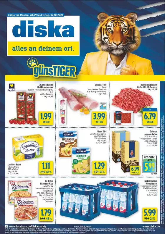 diska Prospekt in Sehmatal | Diska flugblatt | 2026-09-28T00:00:00.000Z - 2026-10-02T00:00:00.000Z