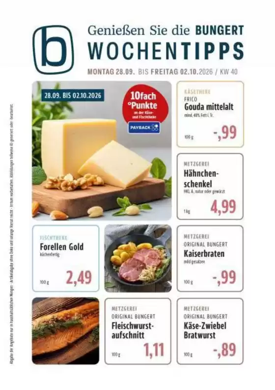 BUNGERT Prospekt | BUNGERT flugblatt | 2026-09-28T00:00:00.000Z - 2026-10-02T00:00:00.000Z