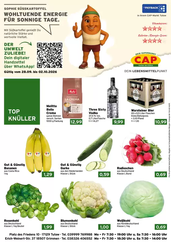 CAP Markt Prospekt | Unsere besten Deals für Sie | 2026-09-28T00:00:00.000Z - 2026-10-02T00:00:00.000Z