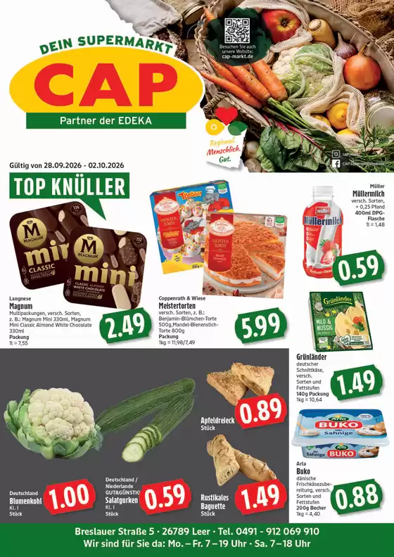 CAP Markt Prospekt | Jetzt sparen mit unseren Deals | 2026-09-28T00:00:00.000Z - 2026-10-02T00:00:00.000Z