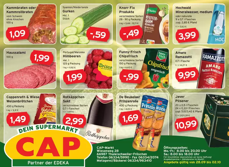 CAP Markt Prospekt | Top-Deals und Rabatte | 2026-09-28T00:00:00.000Z - 2026-10-02T00:00:00.000Z