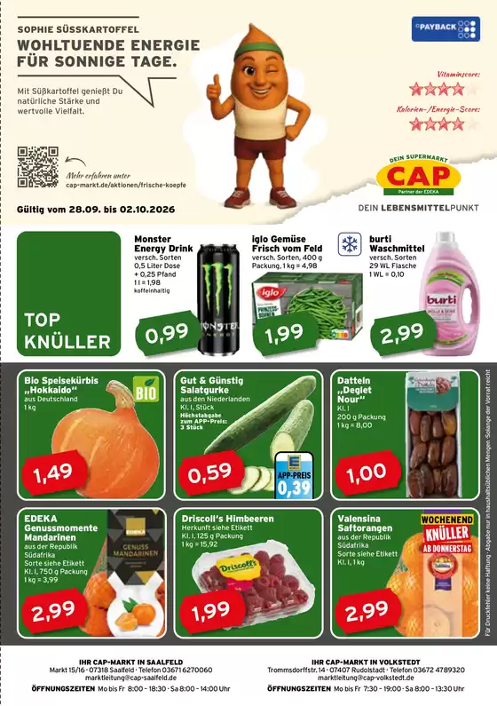 CAP Markt Prospekt | Rabatte und Aktionen | 2026-09-28T00:00:00.000Z - 2026-10-02T00:00:00.000Z