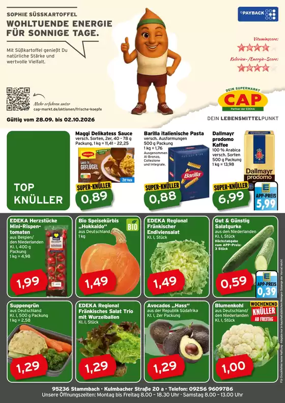 CAP Markt Prospekt | Große Auswahl an Angeboten | 2026-09-28T00:00:00.000Z - 2026-10-02T00:00:00.000Z