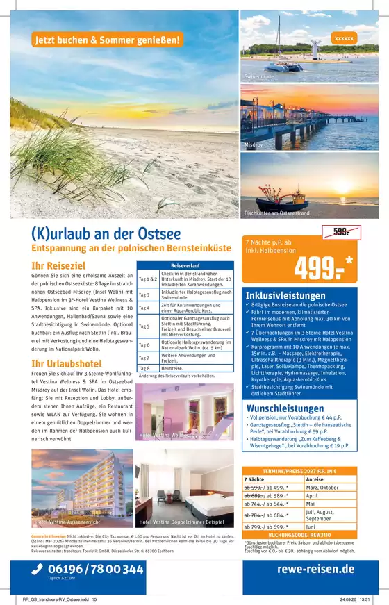 Netto Reisen Prospekt in Warburg | REWE Reisen Prospekt 2026 10 Busreise Ostsee | 2027-03-01T00:00:00.000Z - 2027-10-31T00:00:00.000Z