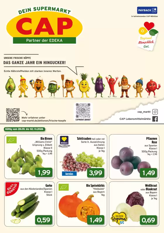CAP Markt Prospekt in Bad Karlshafen | Aktuelle Deals und Angebote | 2026-09-28T00:00:00.000Z - 2026-10-02T00:00:00.000Z