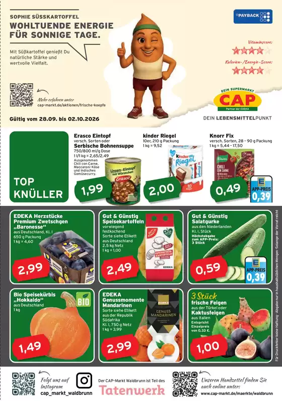 CAP Markt Prospekt | Top-Deals für alle Kunden | 2026-09-28T00:00:00.000Z - 2026-10-02T00:00:00.000Z
