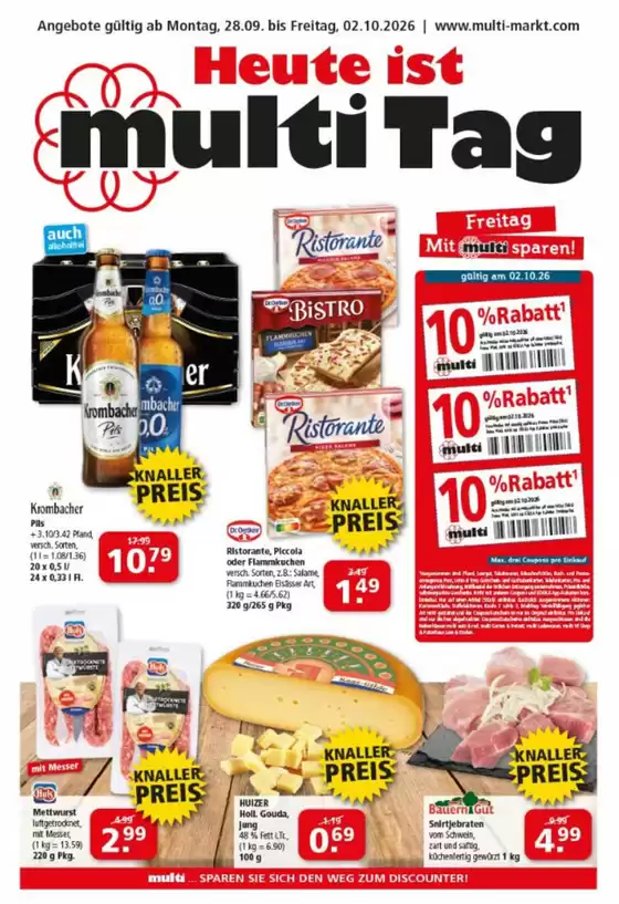 Multi Markt Prospekt in Cunewalde | Heute Ist Multi Tag- | 2026-09-29T00:00:00.000Z - 2026-10-02T00:00:00.000Z