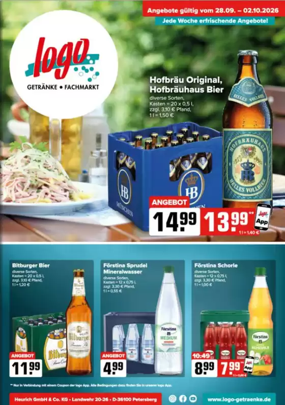 Logo Getränkemarkt Prospekt in Fischen im Allgäu | Jede Woche Erfrischende Angebote!!! | 2026-09-29T00:00:00.000Z - 2026-10-02T00:00:00.000Z