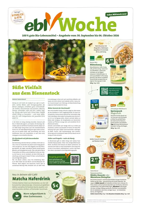 Ebl Naturkost Katalog | Jeden Mittwoch Neu! | 2026-09-30T00:00:00.000Z - 2026-10-06T00:00:00.000Z