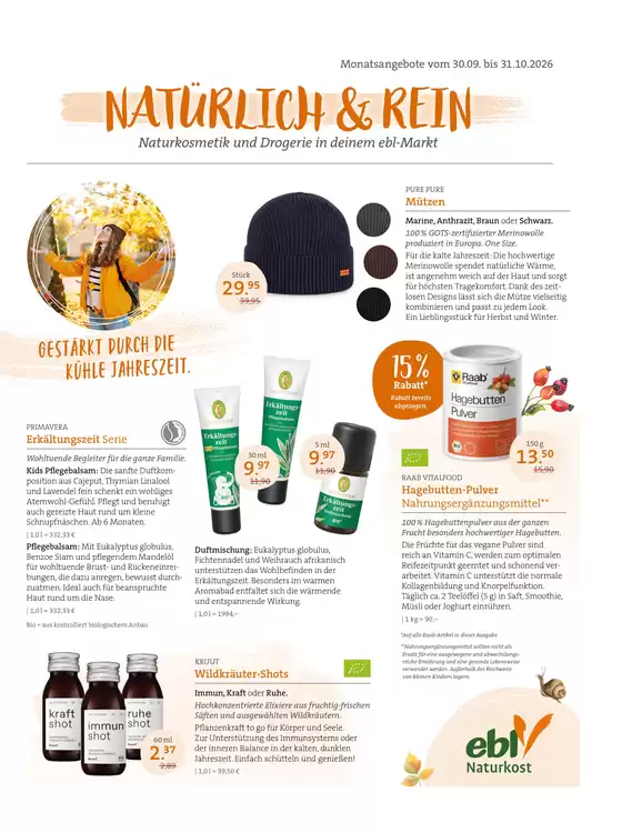 Ebl Naturkost Katalog | NATÜRLICH & REIN! | 2026-09-30T00:00:00.000Z - 2026-10-31T00:00:00.000Z