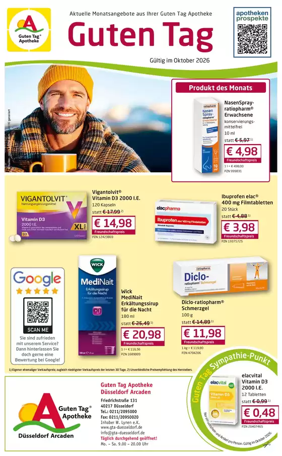 Guten Tag Apotheke Katalog in Bad Hersfeld | Aktuelle Monatsangebote aus Ihrer Guten Tag Apotheke!  | 2026-09-30T00:00:00.000Z - 2026-10-31T00:00:00.000Z
