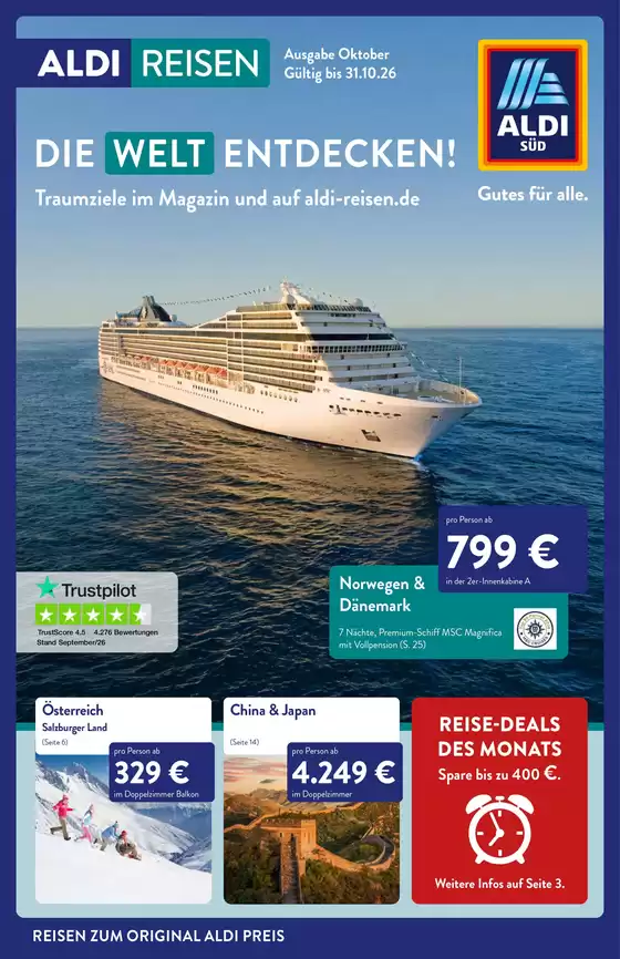 Aldi Süd Reisen Katalog | M 2025 03575 ALDI SUED Reisemagazin Oktober 26 WEB | 2026-10-01T00:00:00.000Z - 2027-04-26T00:00:00.000Z