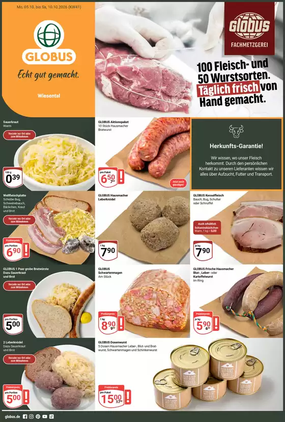 Globus Katalog | Kommende Angebote Waghäusel-Wiesental | 2026-10-05T00:00:00.000Z - 2026-10-10T00:00:00.000Z