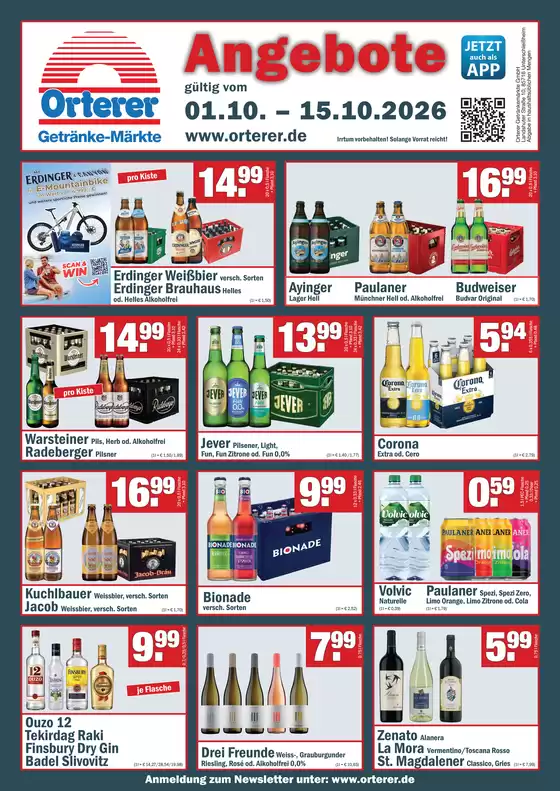Fränky Getränke Katalog | Angebote* | 2026-10-01T00:00:00.000Z - 2026-10-15T00:00:00.000Z