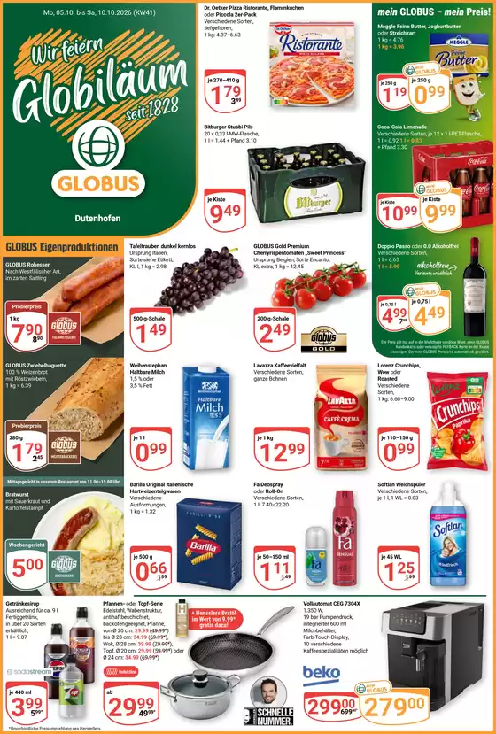 Globus Katalog in Blaustein | Kommende Angebote Wetzlar-Dutenhofen | 2026-10-05T00:00:00.000Z - 2026-10-10T00:00:00.000Z
