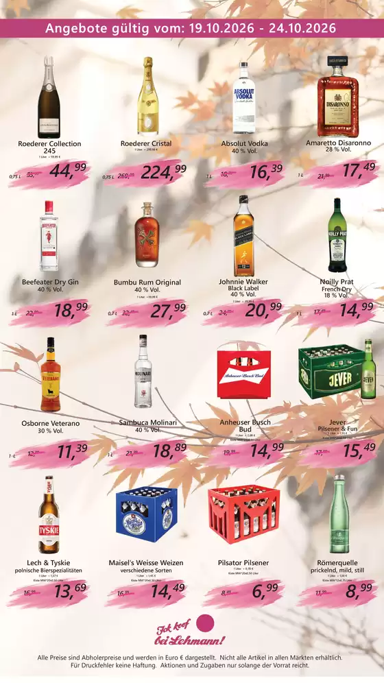 Getränke Lehmann Katalog in Illingen (Neunkirchen) | Get The Bigg Sale!!! | 2026-10-19T00:00:00.000Z - 2026-10-24T00:00:00.000Z