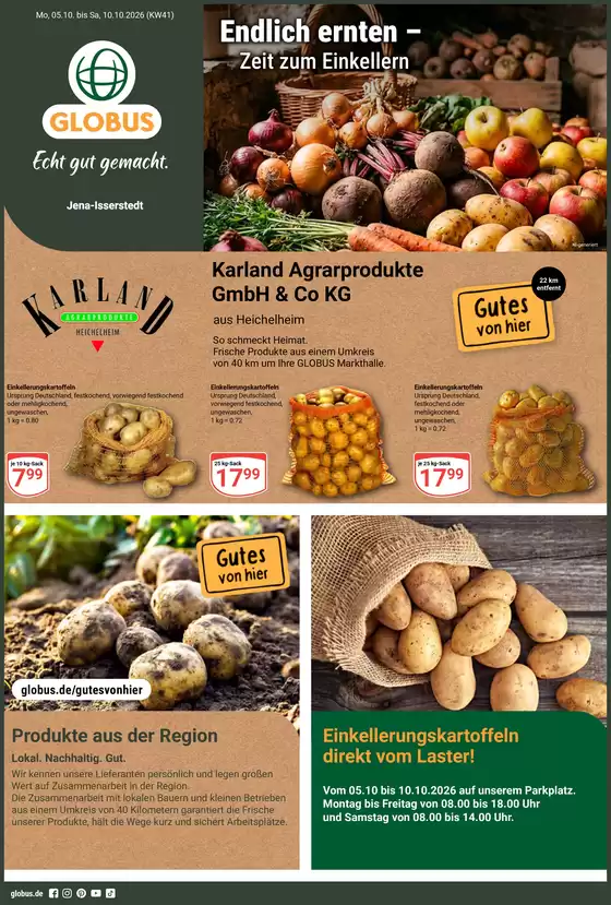 Globus Katalog | Aktuelle Angebote Jena-Isserstedt | 2026-10-05T00:00:00.000Z - 2026-10-10T00:00:00.000Z