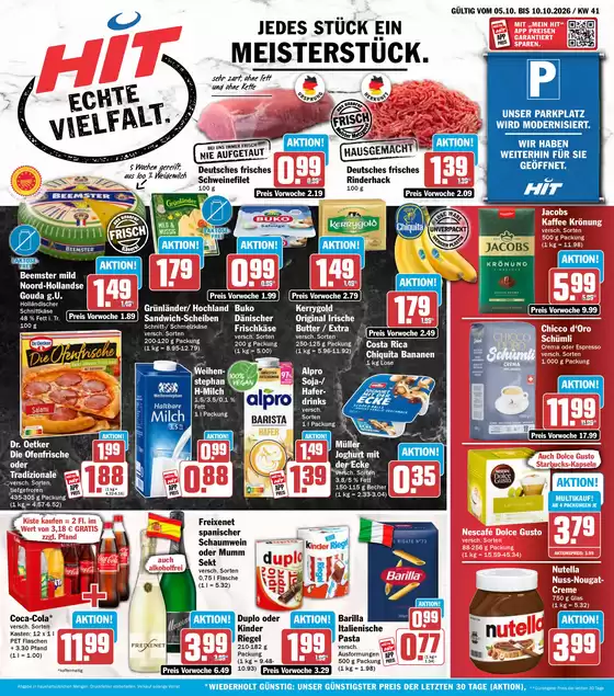 Hit Markt Prospekt | Hit Markt flugblatt | 2026-10-05T00:00:00.000Z - 2026-10-10T00:00:00.000Z