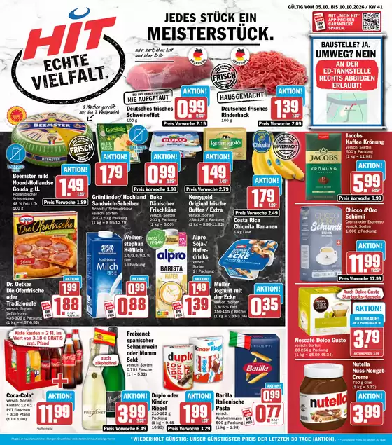 Hit Markt Prospekt | Hit Markt flugblatt | 2026-10-05T00:00:00.000Z - 2026-10-10T00:00:00.000Z